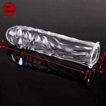 Long Crystal Transparent Reusable Condom